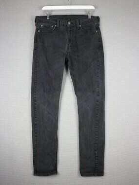 Levi's 510 Skinny Black Denim Jeans Mens 33x32